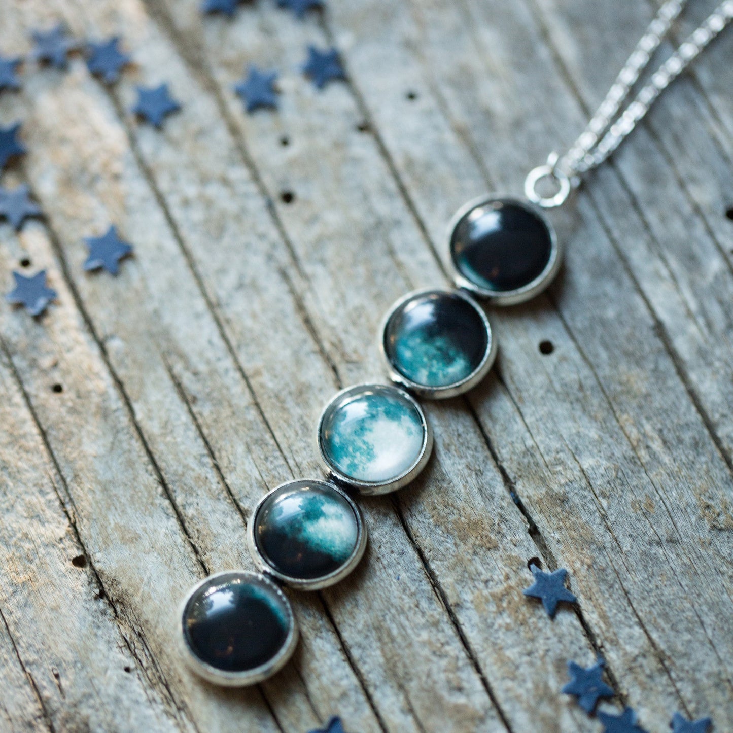 Collier pendentif phase de lune