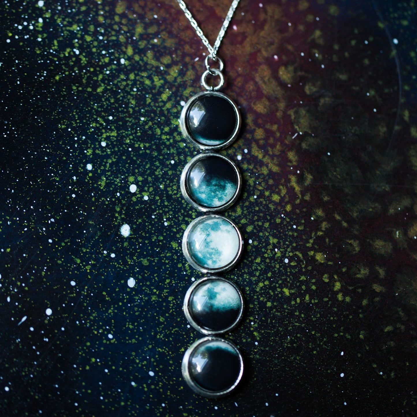 Collier pendentif phase de lune